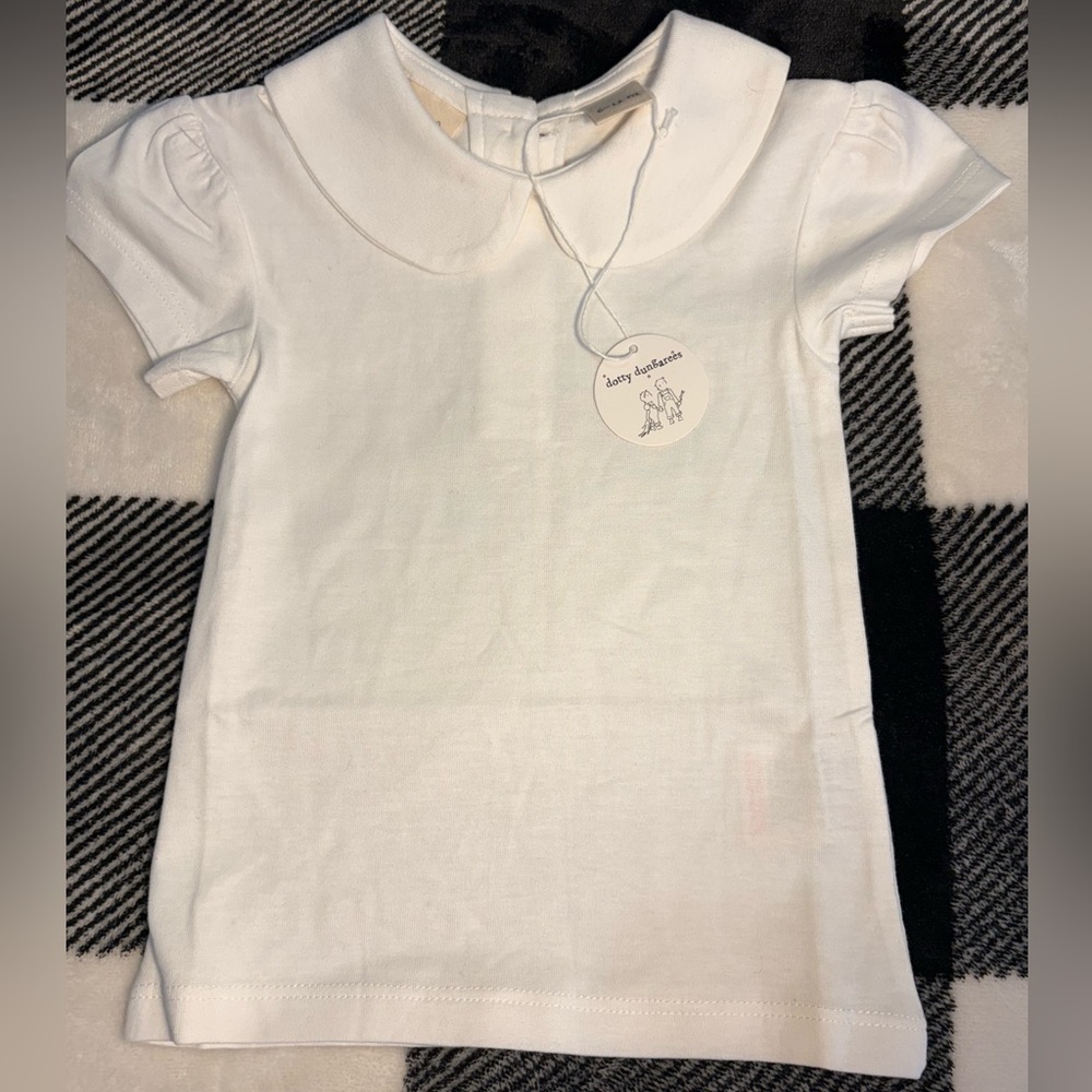 Classic White Kids Short Sleeve Shirt